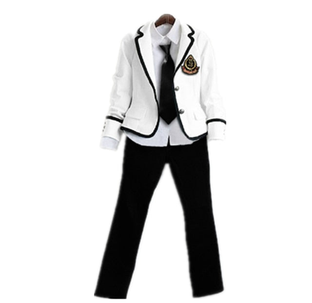 Students long-sleeved school uniforms Japan and South Korea JK uniforms junior high school boys and girls students suit