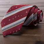 Music Note Embroidery Pinao Keyboard British Japanese School Girls & Boys JK Uniform Neck Tie Students Necktie Cosplay Colors
