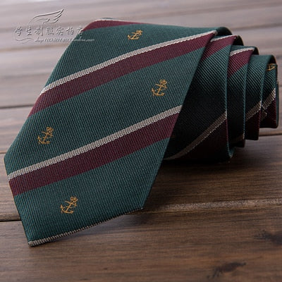 Music Note Embroidery Pinao Keyboard British Japanese School Girls & Boys JK Uniform Neck Tie Students Necktie Cosplay Colors