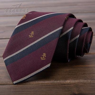 Music Note Embroidery Pinao Keyboard British Japanese School Girls & Boys JK Uniform Neck Tie Students Necktie Cosplay Colors