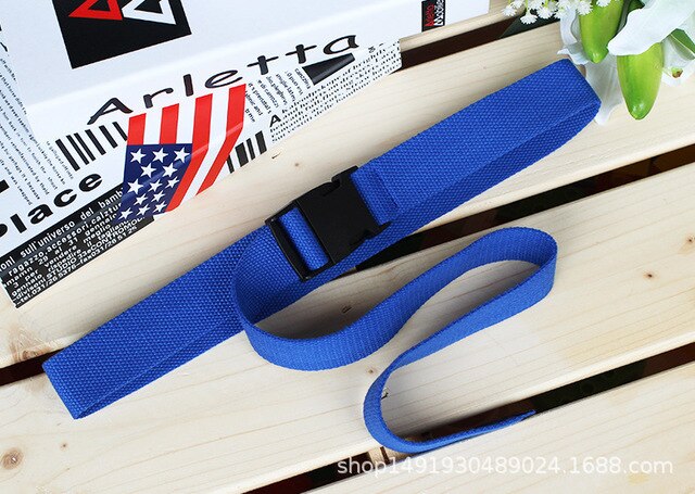Men Women Unisex Plain Webbing Cotton Canvas Metal Buckle Belt High Quality Belts Male Luxury Casual Straps Ceintures