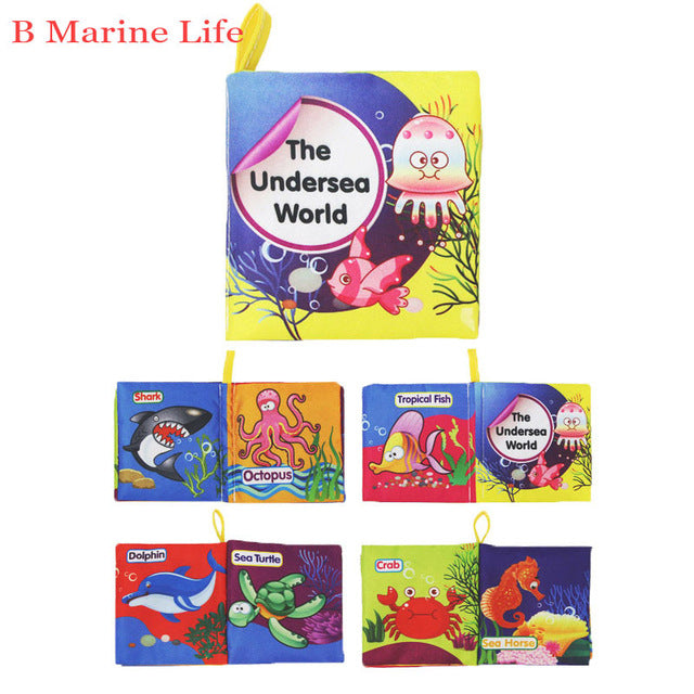 12 Styles Soft Cloth Books Rustle Sound Infant Educational Early Stroller Rattle Toy Kids Newborn Crib Bed Cognition Baby Toys