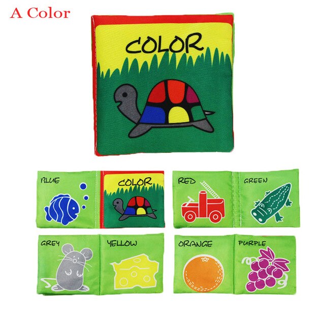 12 Styles Soft Cloth Books Rustle Sound Infant Educational Early Stroller Rattle Toy Kids Newborn Crib Bed Cognition Baby Toys
