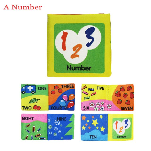12 Styles Soft Cloth Books Rustle Sound Infant Educational Early Stroller Rattle Toy Kids Newborn Crib Bed Cognition Baby Toys