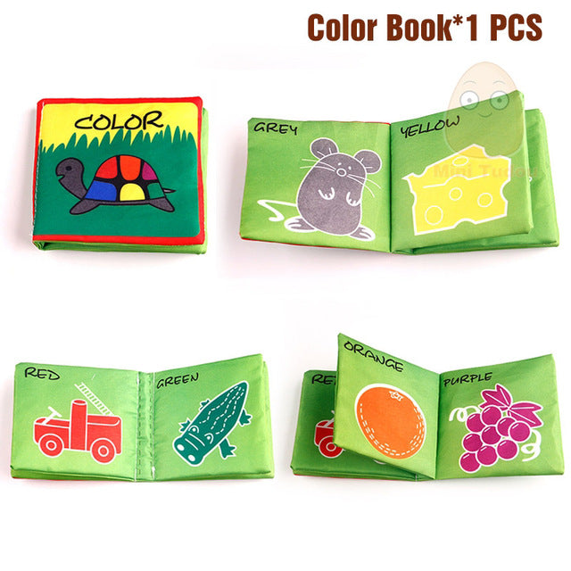 Baby Activity Fabric Cloth Books 0-12 Months Baby Soft Quite Book Animal Educational Toy Early Learning Book For Kids