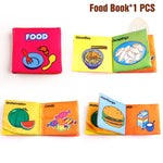 Baby Activity Fabric Cloth Books 0-12 Months Baby Soft Quite Book Animal Educational Toy Early Learning Book For Kids