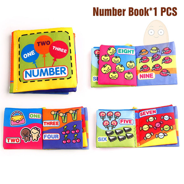 Baby Activity Fabric Cloth Books 0-12 Months Baby Soft Quite Book Animal Educational Toy Early Learning Book For Kids