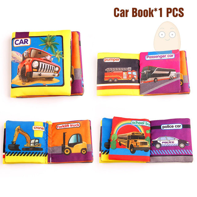 Baby Activity Fabric Cloth Books 0-12 Months Baby Soft Quite Book Animal Educational Toy Early Learning Book For Kids