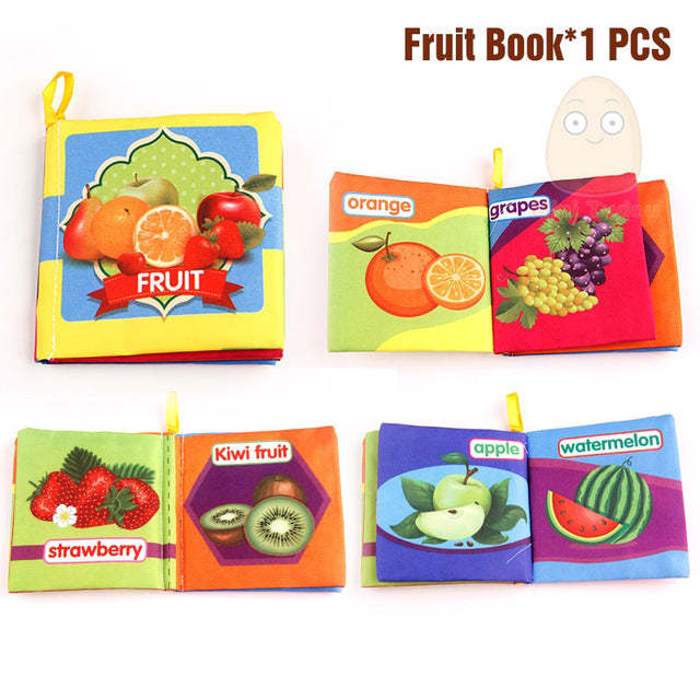 Baby Activity Fabric Cloth Books 0-12 Months Baby Soft Quite Book Animal Educational Toy Early Learning Book For Kids