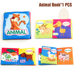 Baby Activity Fabric Cloth Books 0-12 Months Baby Soft Quite Book Animal Educational Toy Early Learning Book For Kids