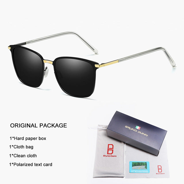 BRUNO DUNN Polarized Sunglasses Men Women Brand Design Sun Glases oculos de sol feminino masculino gunes gozlugu erkek RAY 2019