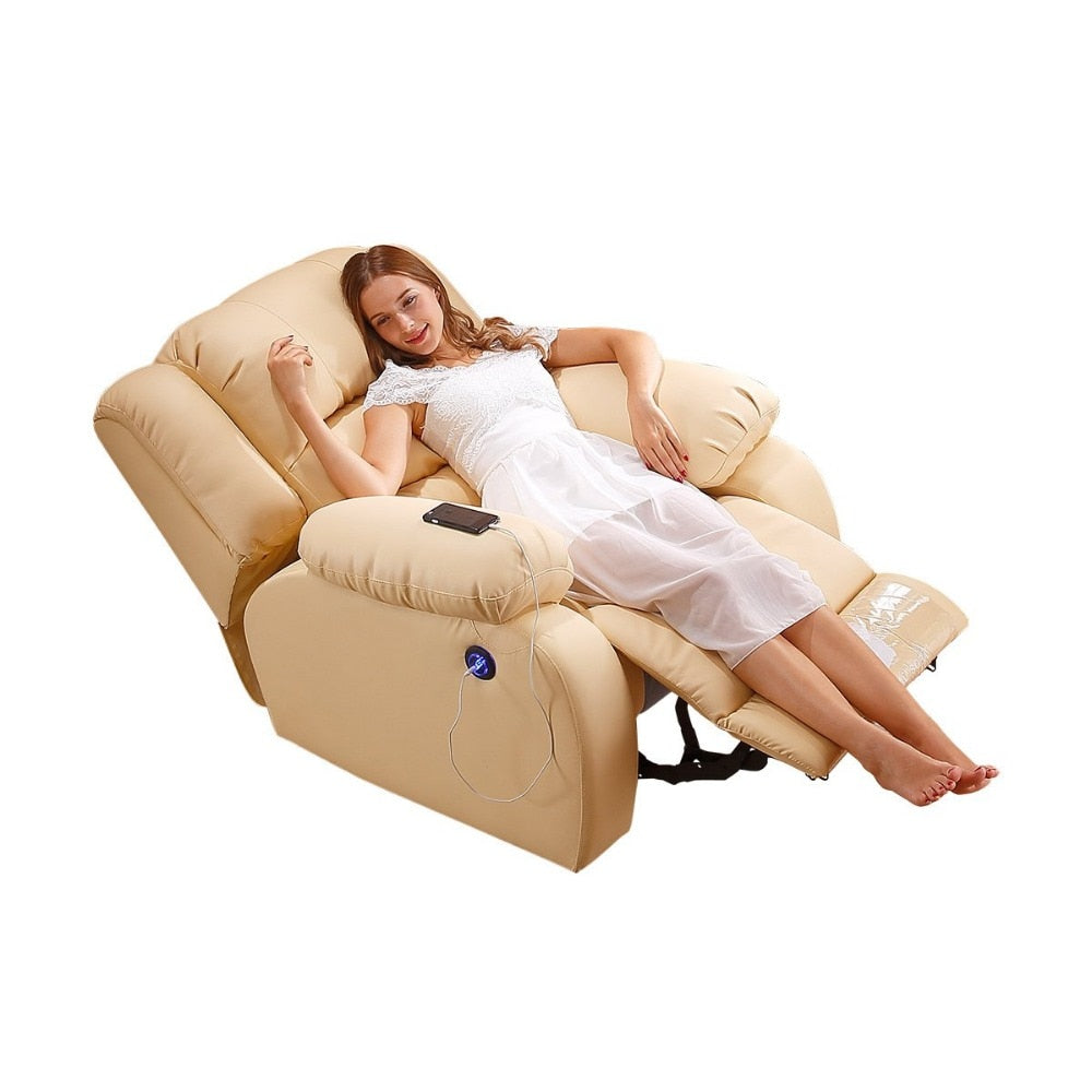 RAMA DYMASTY genuine leather recliner sofa relax massage sofa modern design for office or living room