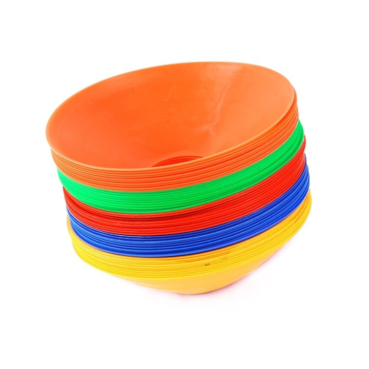 10pcs Soccer Discs Bucket Marker football training Accessories Training Sign Flat Pressure Resistant Cones Marker
