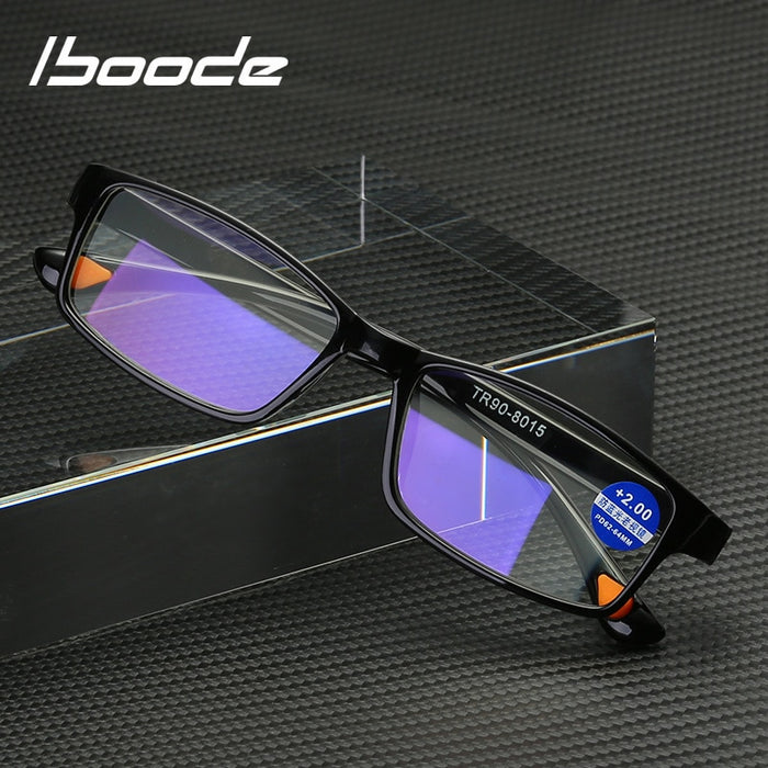 iboode TR90 Ultralight Anti Blue-Ray Reading Glasses Anti Blue Light Presbyopic Glasses Hyperopia Eyewear Readers +1.5 2.5 3.5