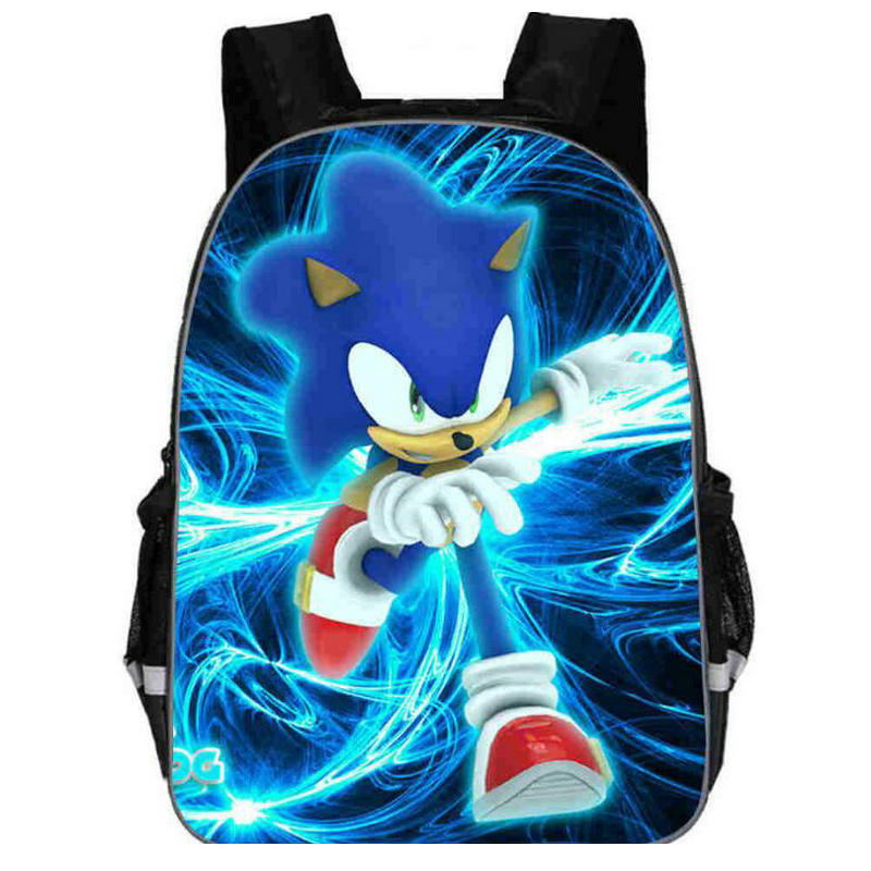 Hot Sale Cartoon Super Mario Bros Sonic Kids Backpack Kindergarten School Bag Children Printing Backpack Girls Boys Mochila