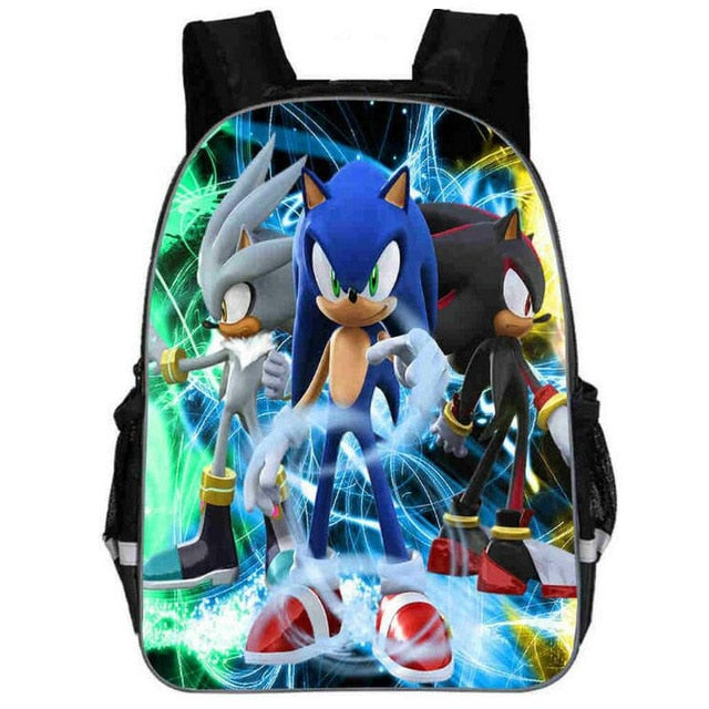 Hot Sale Cartoon Super Mario Bros Sonic Kids Backpack Kindergarten School Bag Children Printing Backpack Girls Boys Mochila