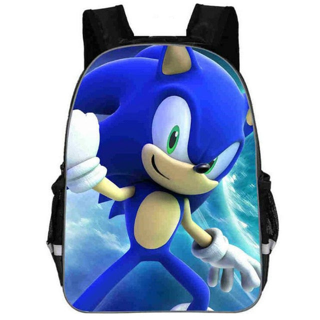Hot Sale Cartoon Super Mario Bros Sonic Kids Backpack Kindergarten School Bag Children Printing Backpack Girls Boys Mochila