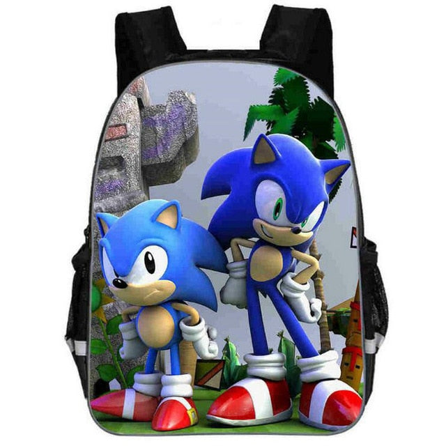 Hot Sale Cartoon Super Mario Bros Sonic Kids Backpack Kindergarten School Bag Children Printing Backpack Girls Boys Mochila