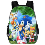 Hot Sale Cartoon Super Mario Bros Sonic Kids Backpack Kindergarten School Bag Children Printing Backpack Girls Boys Mochila