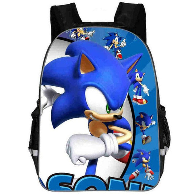 Hot Sale Cartoon Super Mario Bros Sonic Kids Backpack Kindergarten School Bag Children Printing Backpack Girls Boys Mochila