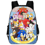Hot Sale Cartoon Super Mario Bros Sonic Kids Backpack Kindergarten School Bag Children Printing Backpack Girls Boys Mochila