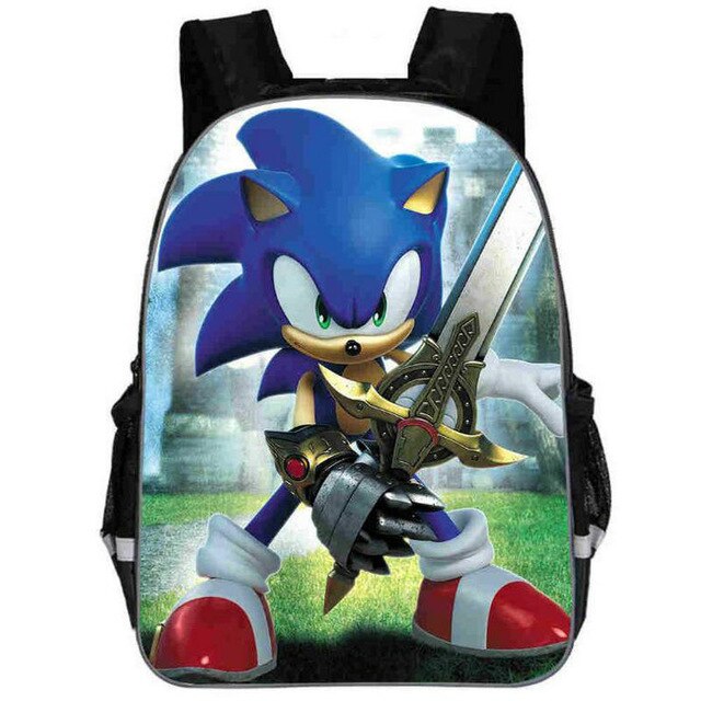 Hot Sale Cartoon Super Mario Bros Sonic Kids Backpack Kindergarten School Bag Children Printing Backpack Girls Boys Mochila