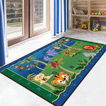 Comfortable Children Bedroom Living Room Carpet Cartoon Puzzle Early Education Slip-Proof For Kids Rugs Non-slip Floor Door Mat