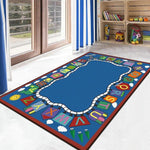 Comfortable Children Bedroom Living Room Carpet Cartoon Puzzle Early Education Slip-Proof For Kids Rugs Non-slip Floor Door Mat
