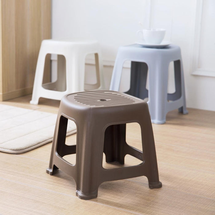 OTHERHOUSE Ottoman Thicken Plastic Stools Living Room Non-slip Bath Bench Kids Stool Changing Shoes Stool Children Minimalism