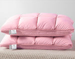 1 piece rectangle 95%goose Down+5% Feather Pillow white color Down-proof pillows bedding neck almohada Neck Health 48*74cm