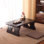 Wooden Tatami Low Tea Table Japanese Style Antique Wood Furniture Simple Small Laptop Table for  Living Room Balcony Bay Window