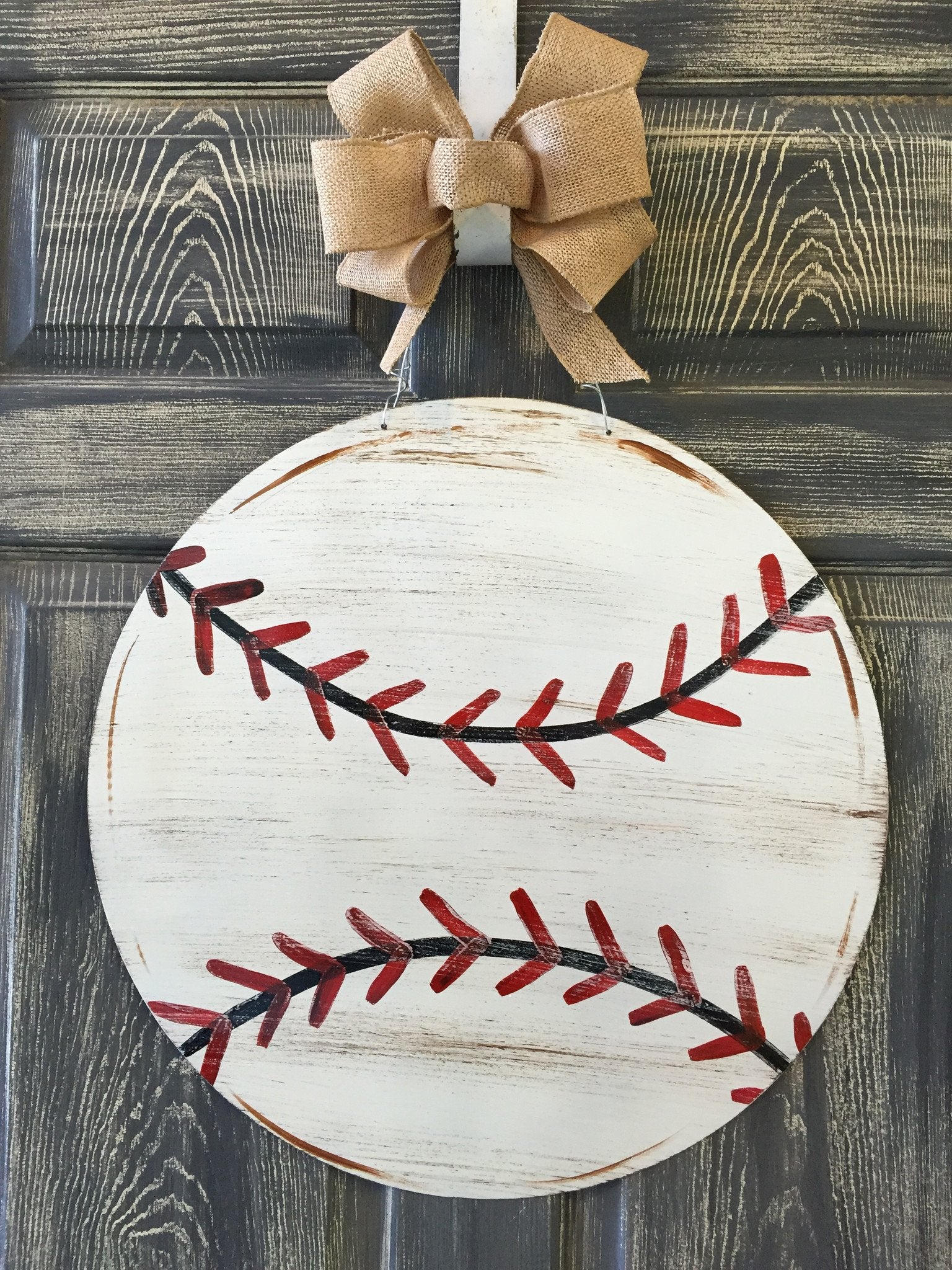 Baseball Doorhanger or Yard Stake 20"