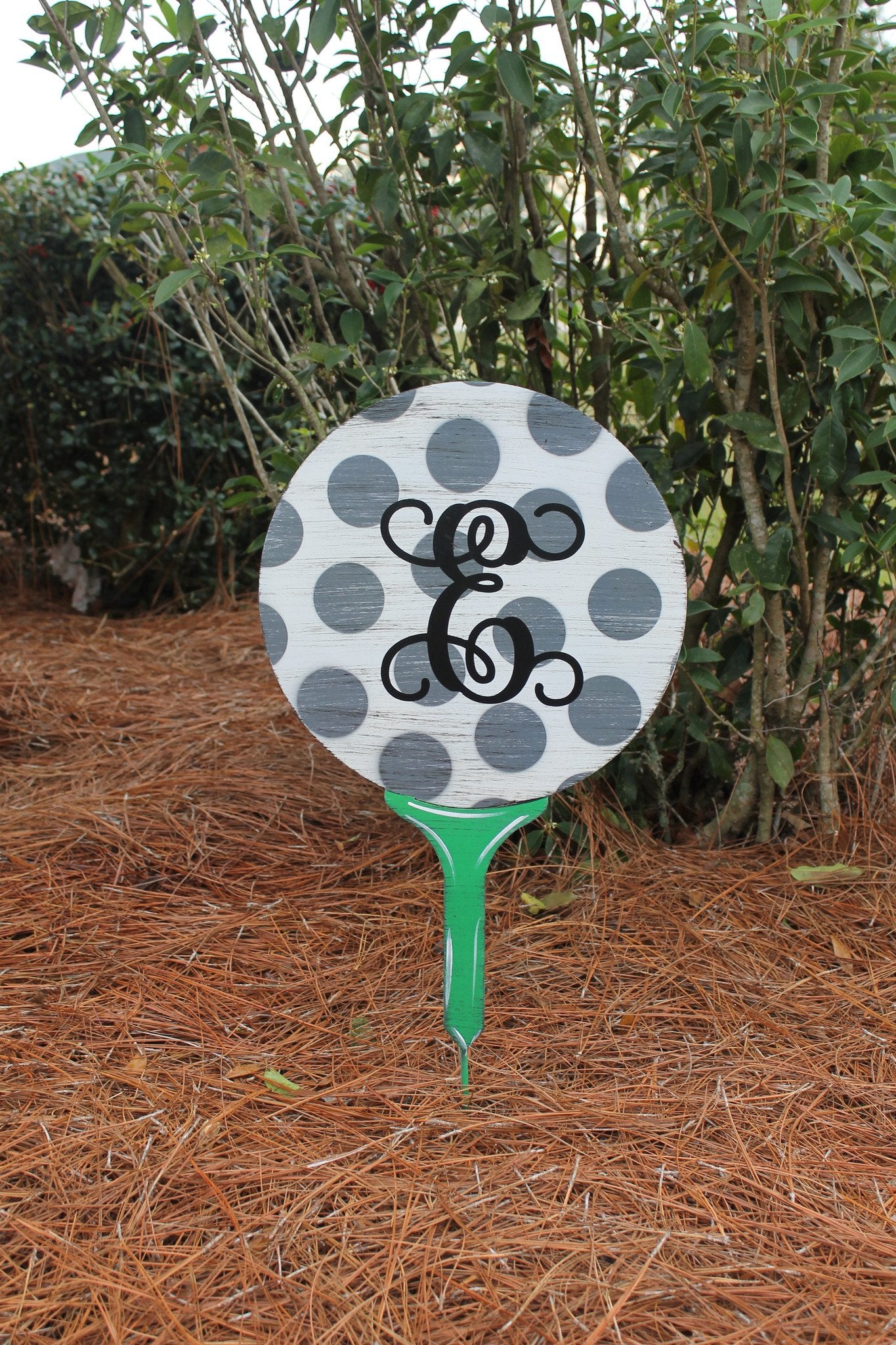 Golf T with initial 24" yard stake