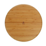 Wilmax Bamboo Wood Round 2 Section Platter 14" | For Appetizers / Barbecue / Burger Sliders  WL-771049/A