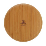 Wilmax Bamboo Wood Round 2 Section Platter 8" | For Appetizers / Barbecue / Burger Sliders WL-771042/A