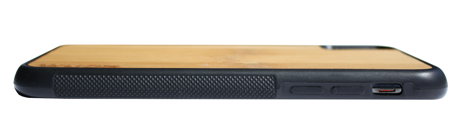 Slim Wooden Phone Case (Banksy Bad Panda in Mahogany)
