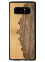 Slim Wooden Phone Case (Sawtooth Mountains Bamboo Sky)