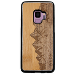 Slim Wooden Phone Case (Sawtooth Mountains Bamboo Sky)