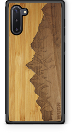Slim Wooden Phone Case (Sawtooth Mountains Bamboo Sky)